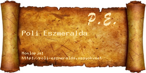 Poli Eszmeralda névjegykártya